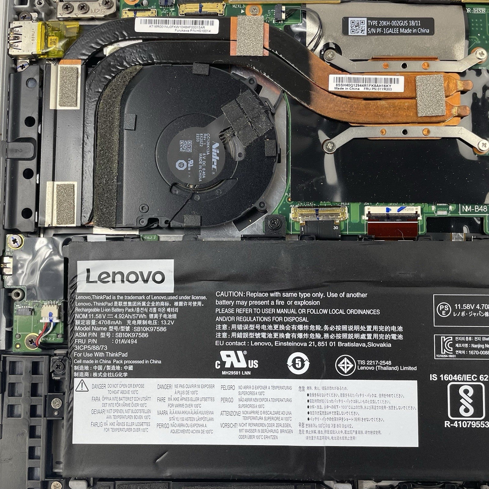 Lenovo ThinkPad X1 Carbon G6 14" i7-8650U 1.90 GHz 16 GB RAM No SSD/OS/AC17