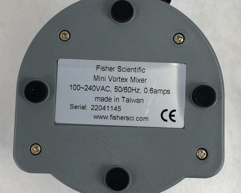 Fisher Scientific Mini Vortex Mixer 100-240AC 50/60Hz w/ Power Adapter
