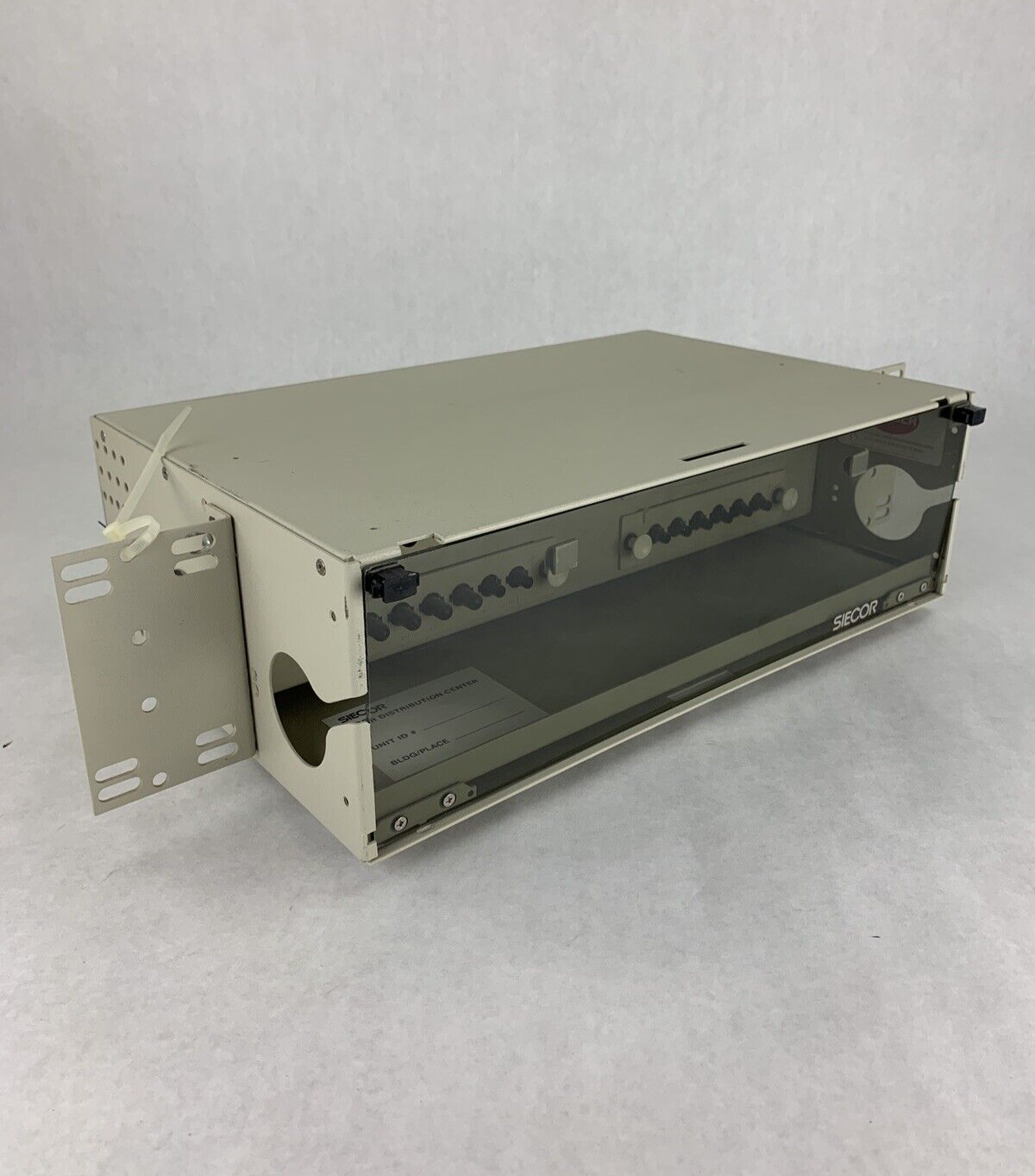 Siecor FDC-CMH-024 Rack Mount Jumper Storage Fiber Cabinet w/ Rack Ears