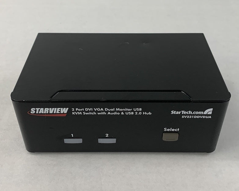 Startech Starview C4E1E7ZG37F 2 Port DVI VGA Dual Monitor USB KVM Switch