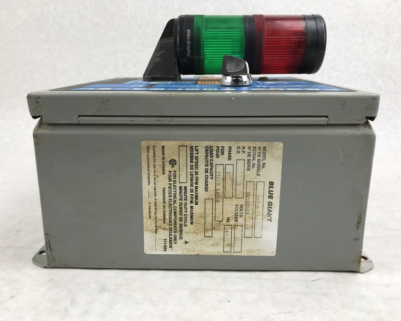 Blue Giant MTR 1160T 027-105 Truck Restraint 115V Control Panel 038-158 ES