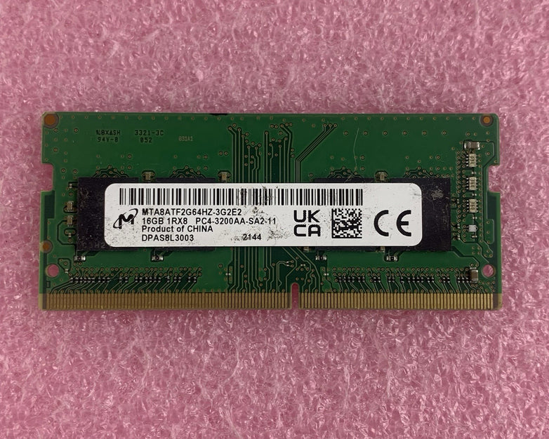 Micron MTA8ATF2G64HZ-3G2E2 16 GB DDR4 SO-DIMM PC4-3200AA  Laptop Ram Tested
