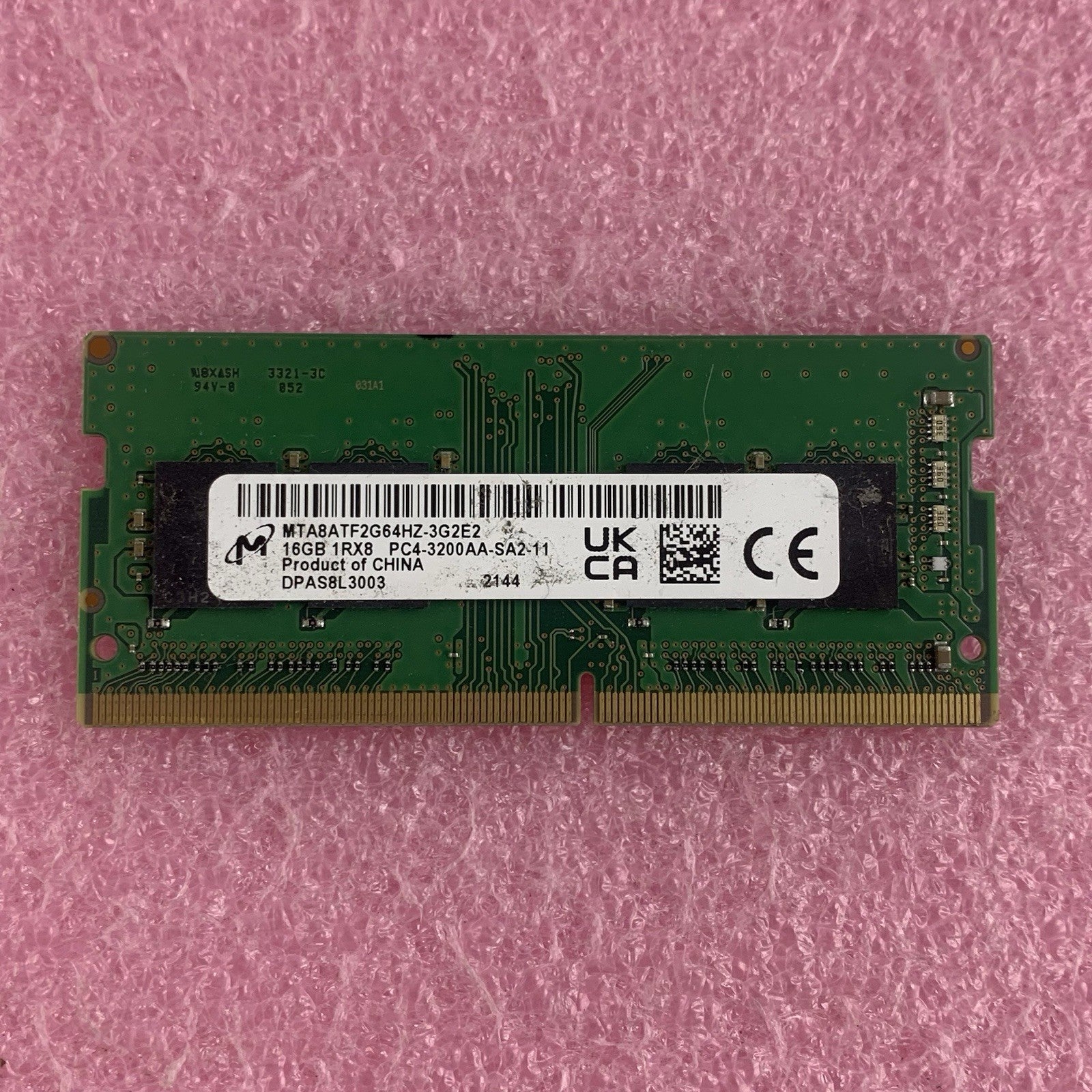 Micron MTA8ATF2G64HZ-3G2E2 16 GB DDR4 SO-DIMM PC4-3200AA  Laptop Ram Tested1