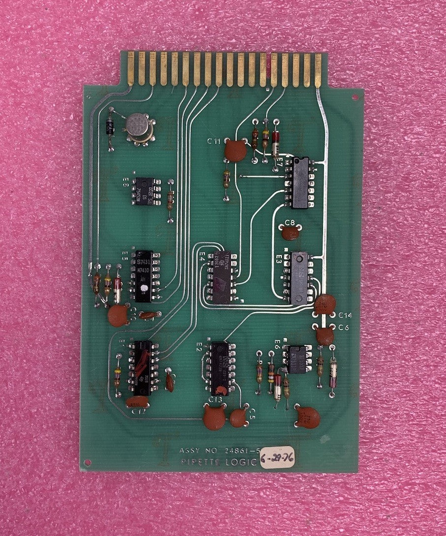 MSI Pipette Logic 24861-5 Vintage 1976 Micromedic Card