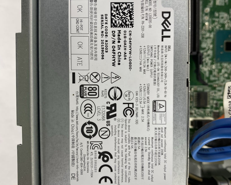 Dell Vostro 3471 SFF Intel Core i7-9700 3GHz 1x8GB RAM No HDD No OS