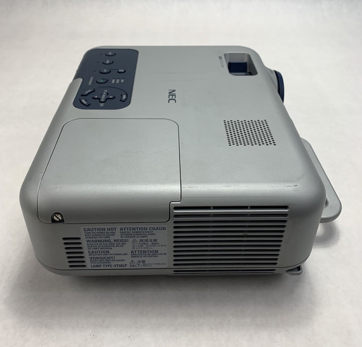 NEC VT660 LCD Lamp Projector 553 Lamp Hours - No Remote5