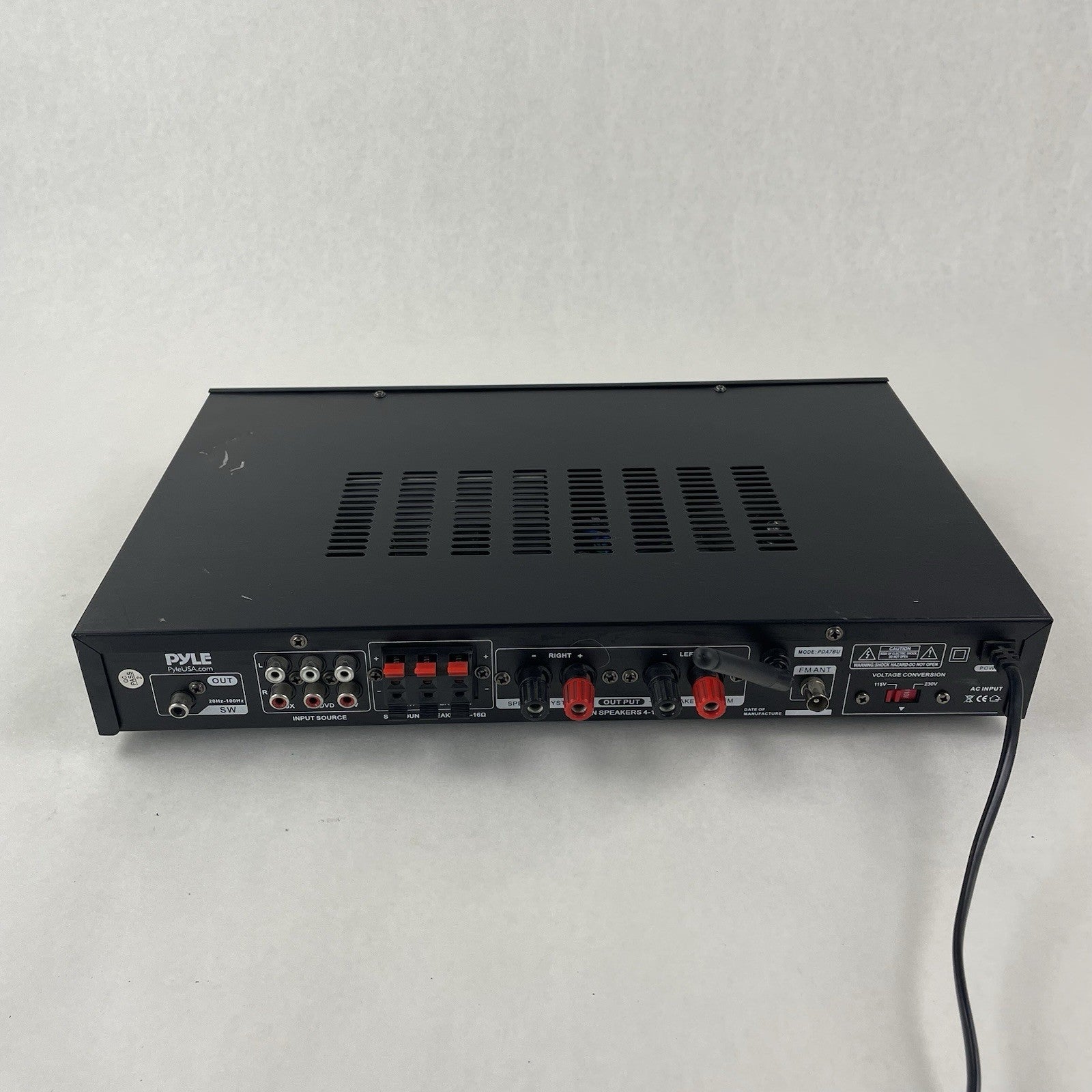 Pyle Home Amplifier Receiver 200W Digital AUX FM Antenna PDA7BU For Parts5