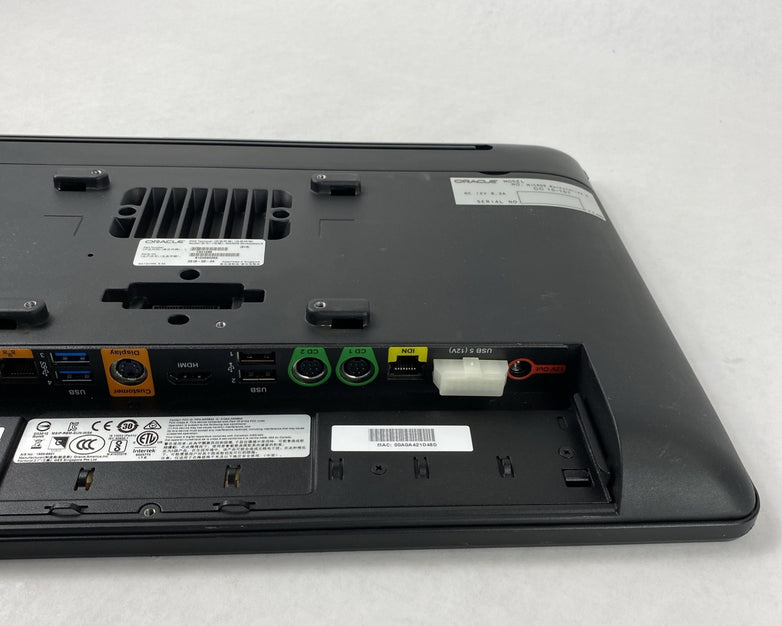 Oracle Micros Workstation 6 Atom E3827 1.74GHz 4GB RAM POS w/ Stand - No HDD/AC