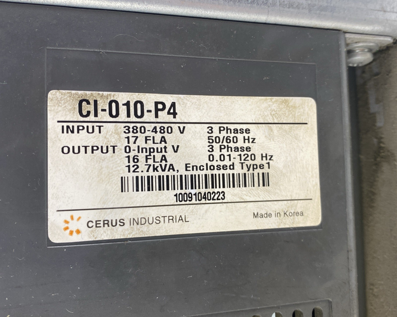 Cerus International CI-010-P4 Enclosure - Parts or Repair