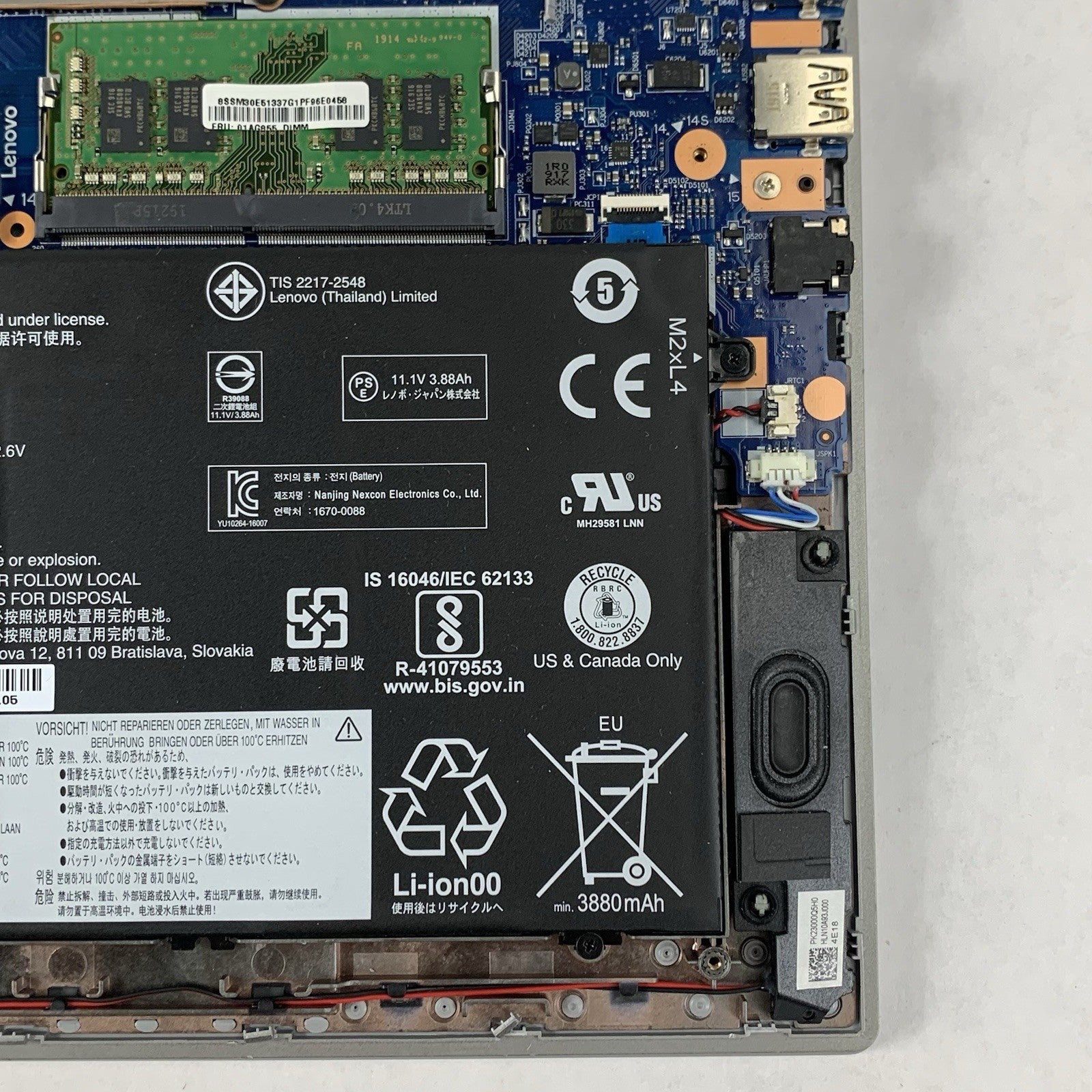 Lenovo Thinkpad E590 15.6" Laptop I7-8565U 1.80 GHZ 8 GB RAM No OS/HDD/AC/CMOS13