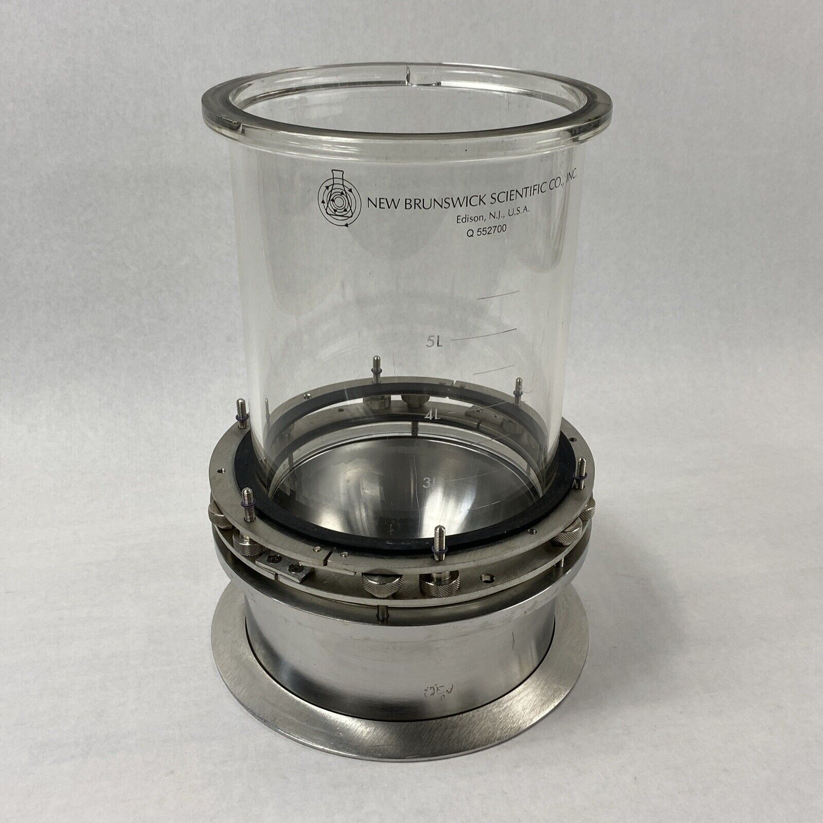 New Brunswick Scientific Q552700 5L Liter Glass Vessel Fermentor Bioreactor