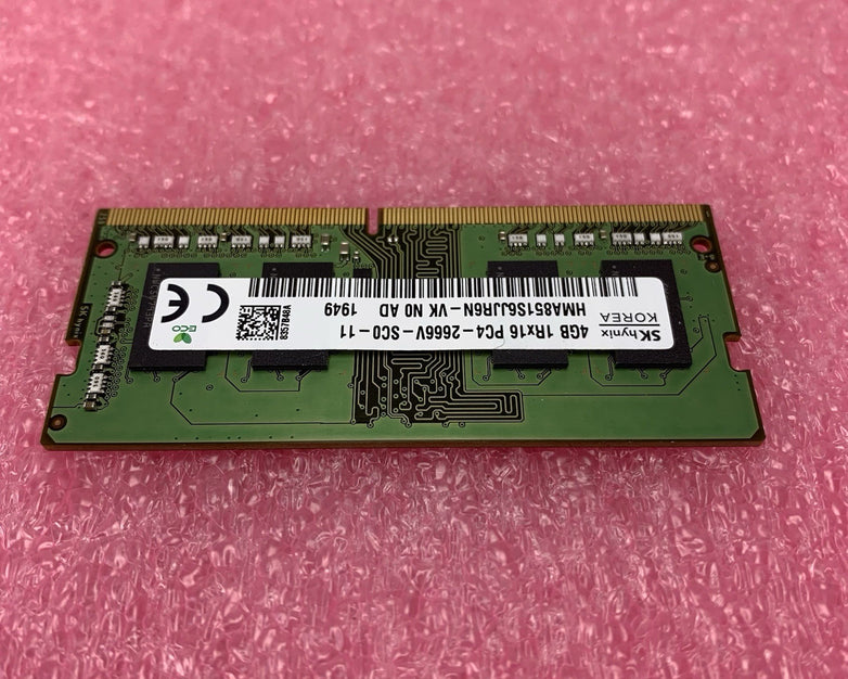 SK Hynix HMA851S6JJR6N-VK PC4-2666V-SC0-11 4GB 1Rx16 Desktop Memory RAM Lot of 2