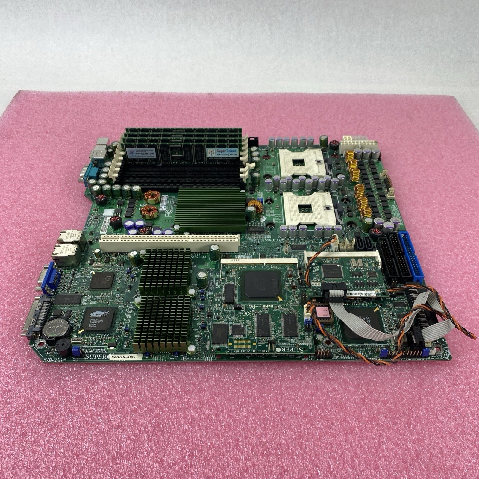 Supermicro X6DHR-X8G Motherboard 4GB RAM No CPU No Shield