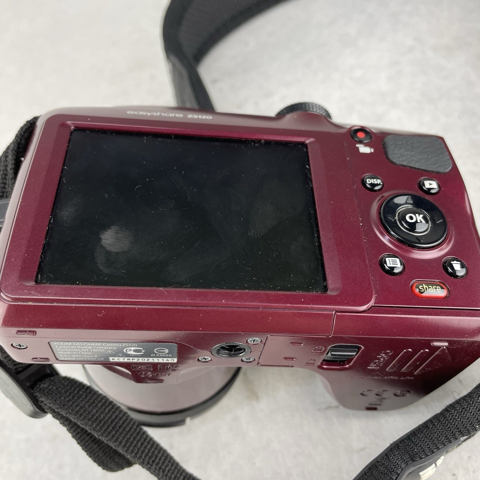 Kodak EasyShare Z5120 16.0MP Digital Camera Red Tested
