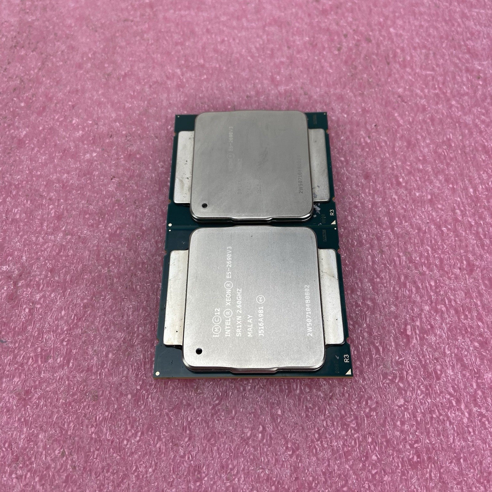 Matched Pair of Intel Xeon E5-2690V3 SR1XN 2.6GHz Server Processors 5