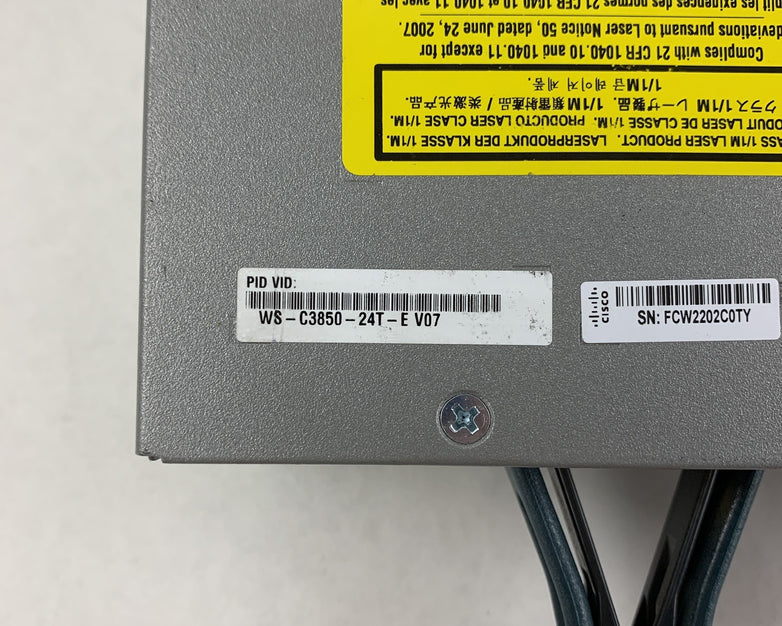 Cisco Catalyst 3850 WS-C3850-24T-E V07 24 Port Gigabit Switch Tested  1G Module