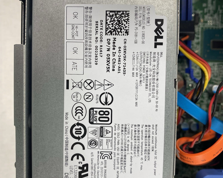 Dell OptiPlex 3046 SFF Intel Core i3-6100 3.7GHz 8GB RAM No HDD No OS