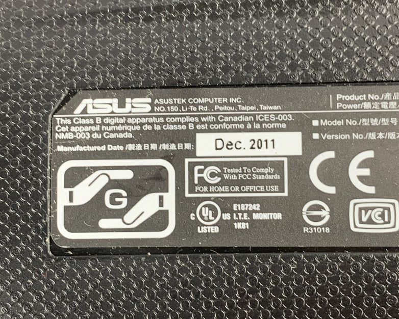 Asus VS228 21.5" LCD Monitor 90LMD8501T0223UL - No AC Adapter