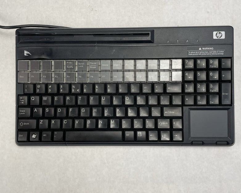 HP SPOS Programable Black Wired USB Keyboard Mouse POS G86-62411EUAISA