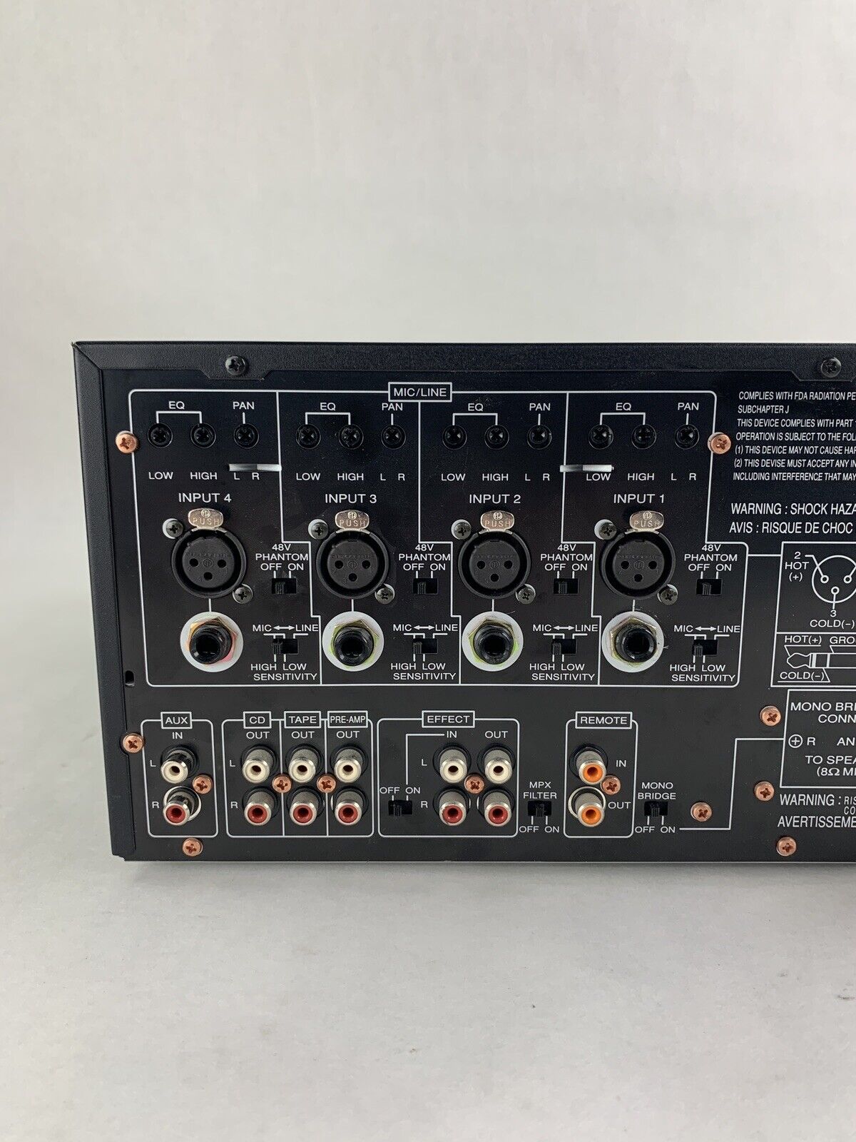 SuperScope PAC770U Professional Sound System Mixer CD Player Tested Mic 1 Bad