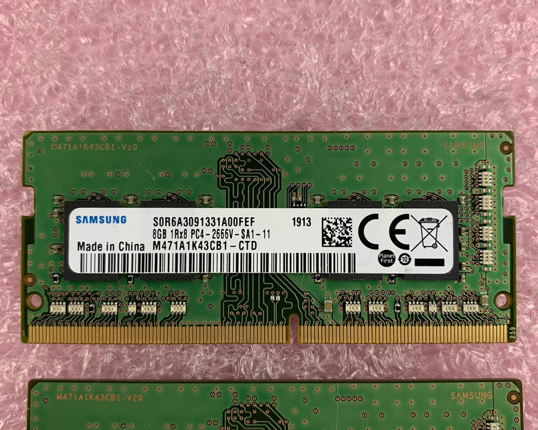 Samsung M471A1K43DB1-CTD 8 GB PC4-2666V-SA1-11 SODIMM Laptop Memory Lot of 3