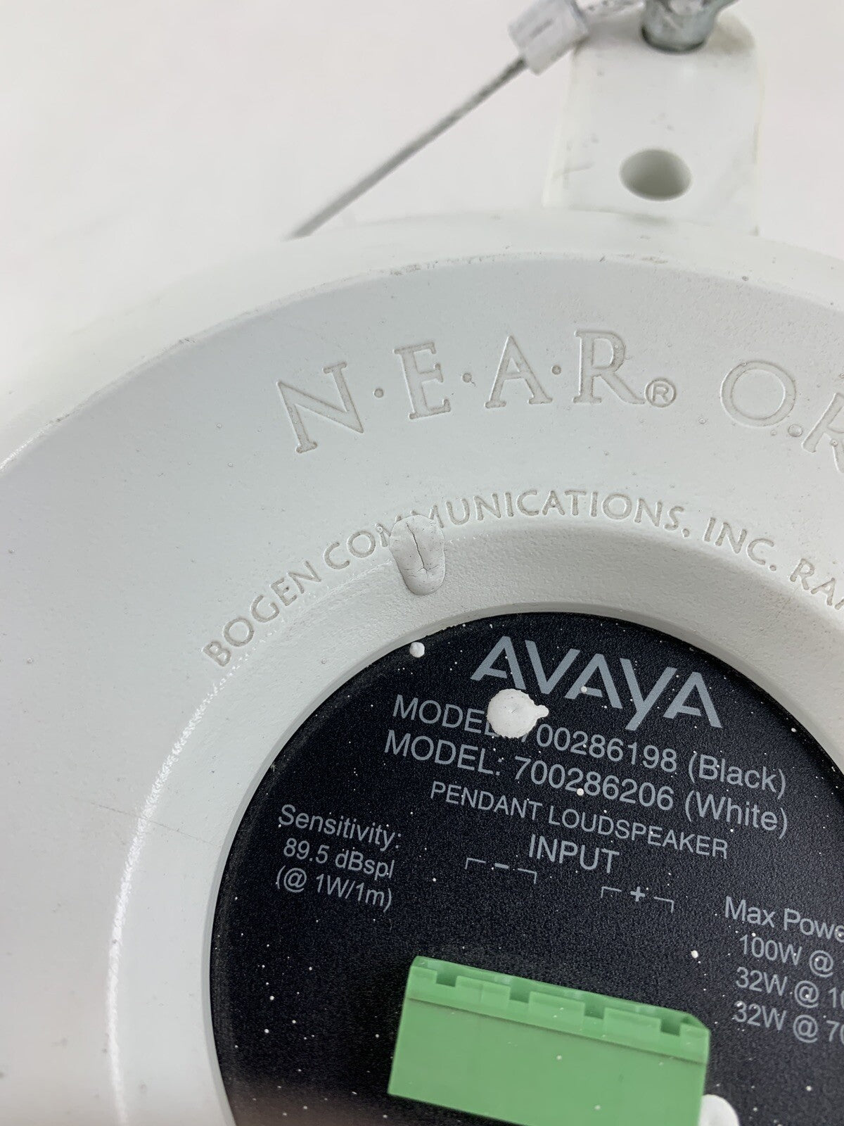 Bogen Avaya Orbit 700286206 Pendant Loud Speaker Ceiling Hanging 16-ohm Tested