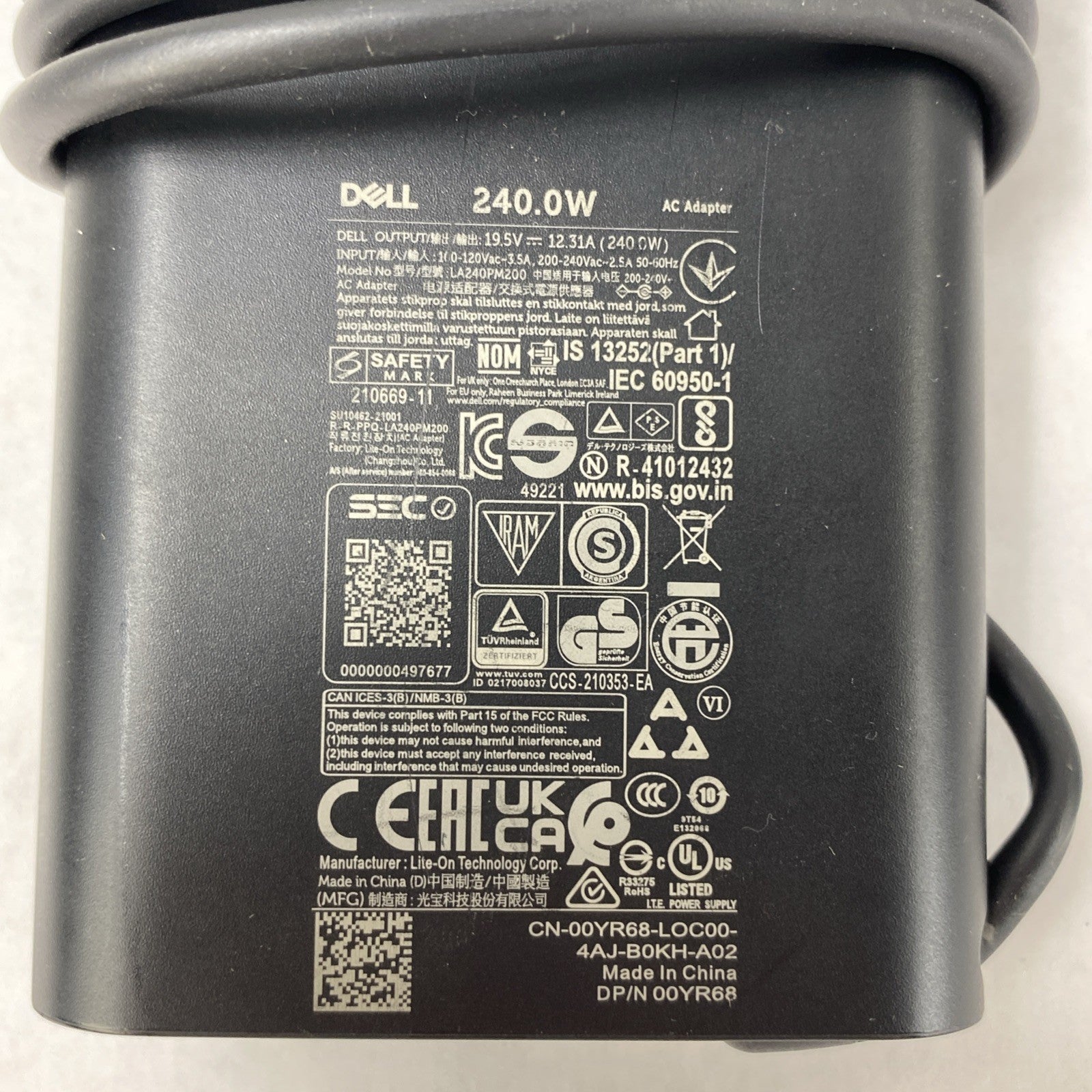 Dell LA240PM200 19.5V 12.31A 240W AC Adapter3