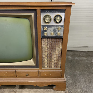 Vintage Heahkit GR-295 Color Television Set Parts or Repair