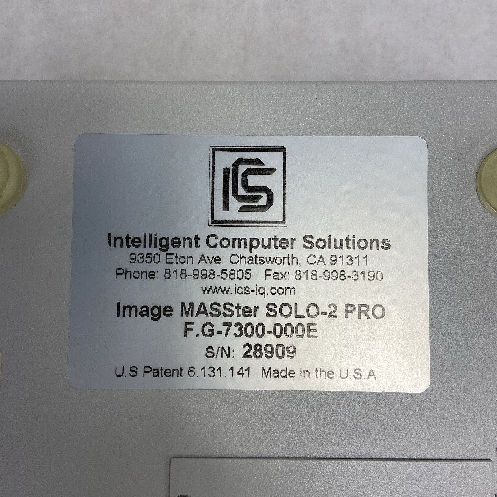 Intelligent Computer Solutions Image MASSter Solo - Solo 2 Professional Untested