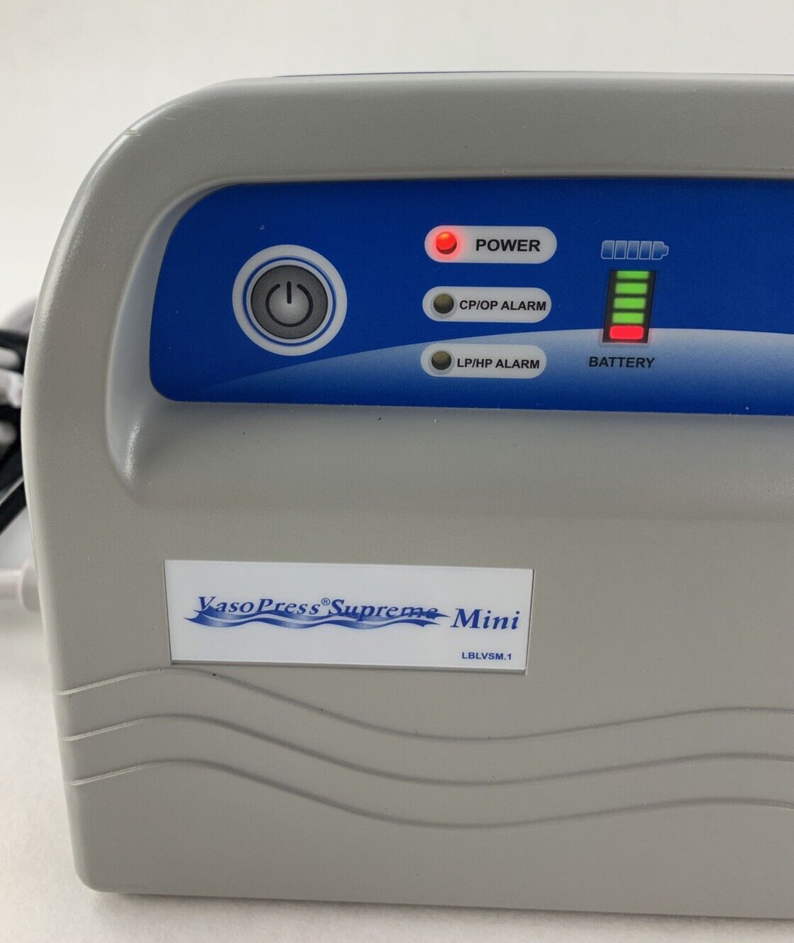 VasoPress Supreme Mini DVT Pump VP500DM Compression Therapy W/ Cord and Battery