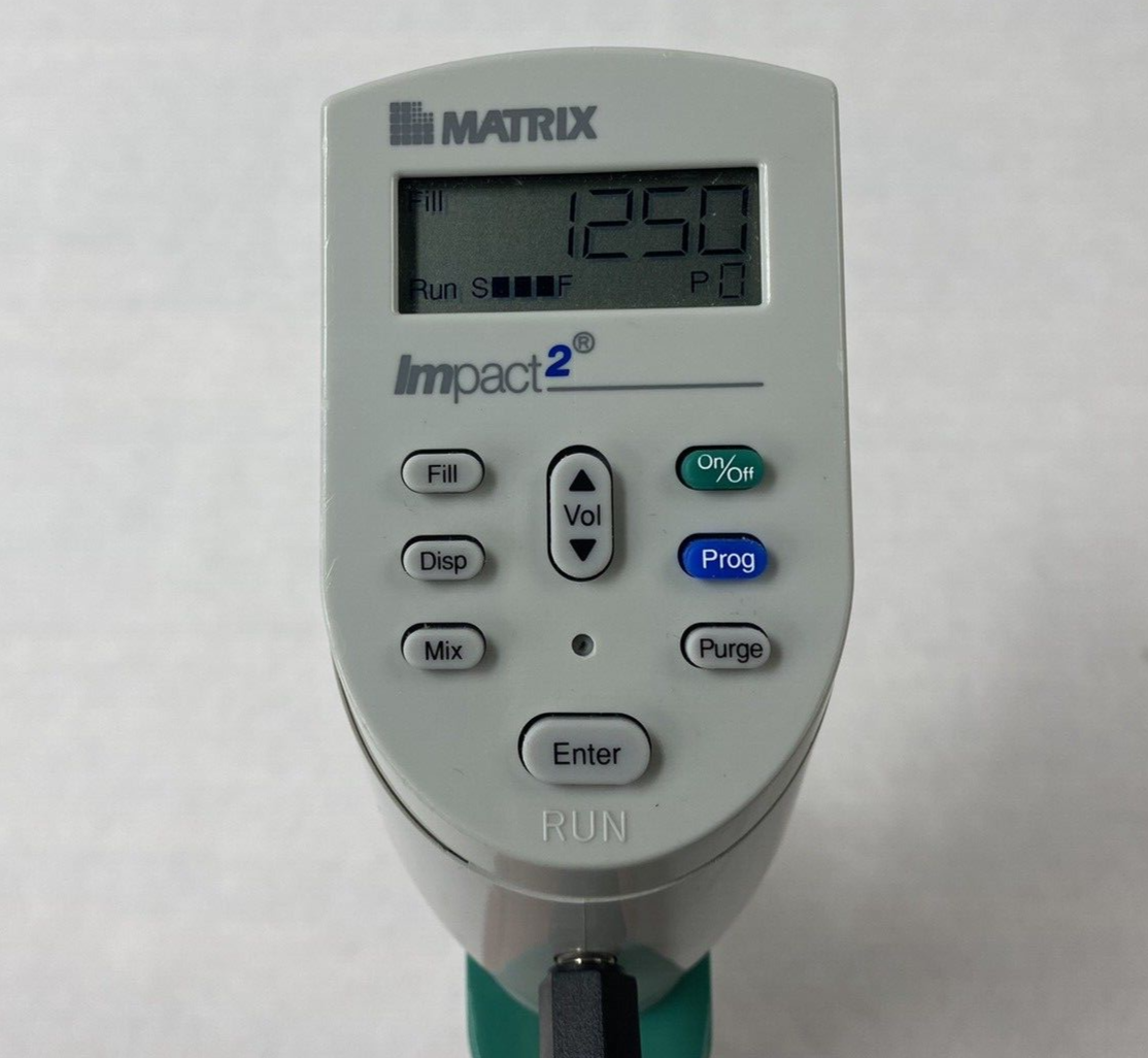 Matrix Impact 2 1250 uL 8-Channel Electronic Pipette Power Tested