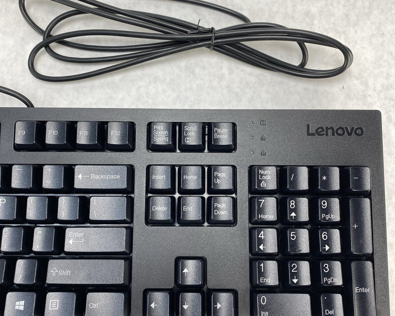 Lot( 5 ) Lenovo SK-8827 Traditional USB Wired Black Keyboards 00XH688 SIL18-W29
