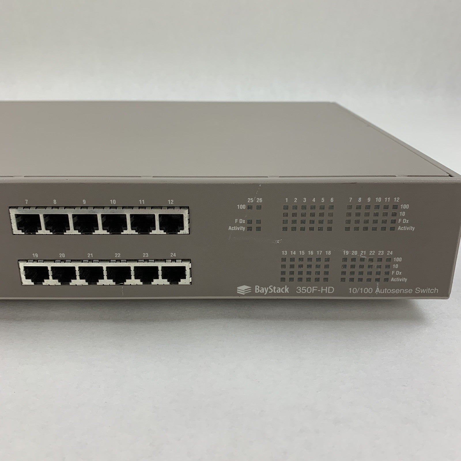 Bay Networks Baystack 350F-HD AL2012A08 24 Ports 10/100 Autosense Switch Tested