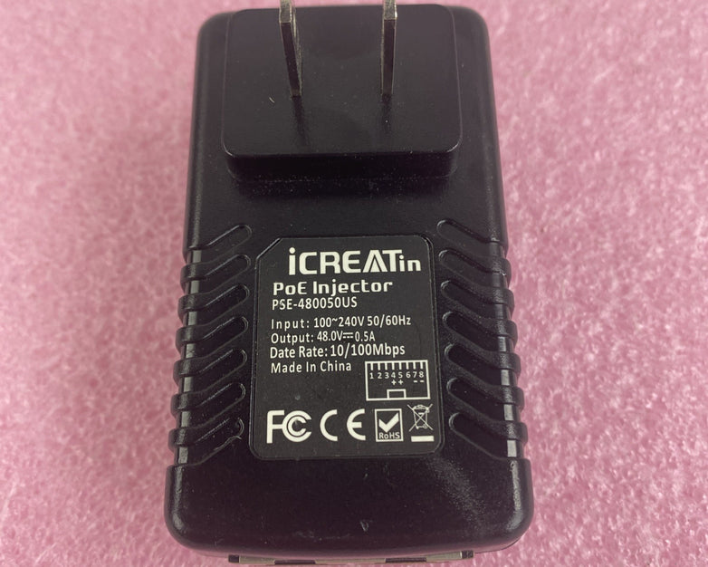 iCreatin PSE-480050US 48V PoE Power Injector Ethernet Adapter Lot 5