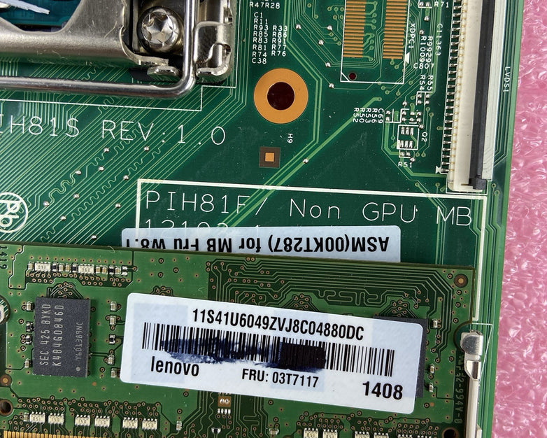 Lenovo ThinkCentre M73z AIO Motherboard Intel Core i3-4130 3.4GHz 8GB RAM