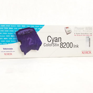 Xerox Phaser 8200 Cyan ColorStix Ink Color Printer 016-2045-00 5pk