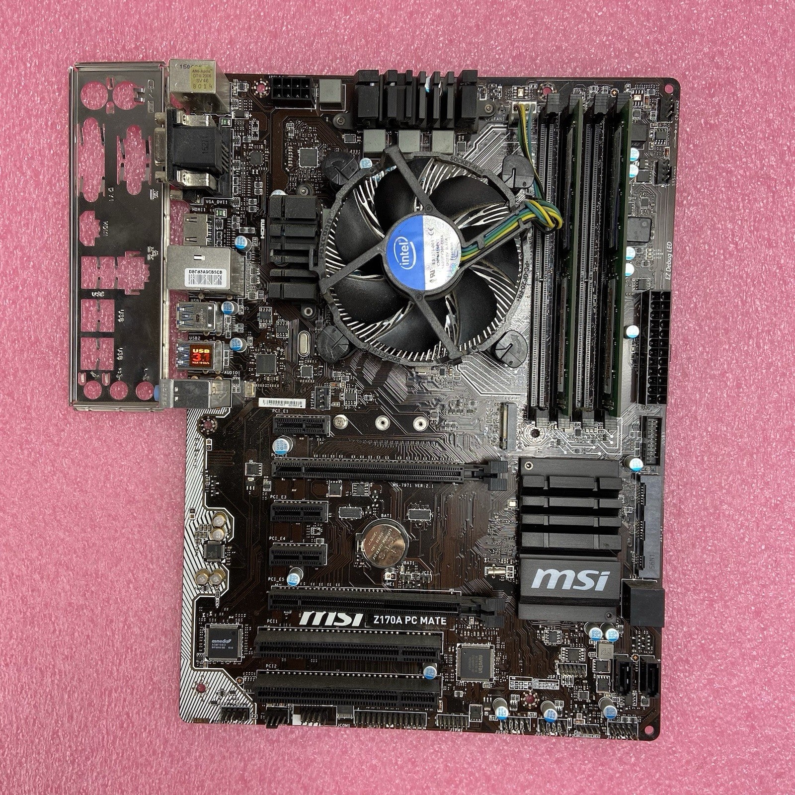 MSI MS-7971 Motherboard Intel Core i5-6600K 3.5GHz 8GB RAM w/Shield5