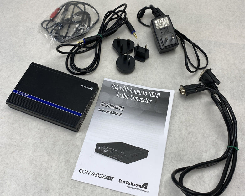 StarTech VGA2HDMIPRO ConvergeAV VGA To HDMI AV Converter/Scaler - With Cables