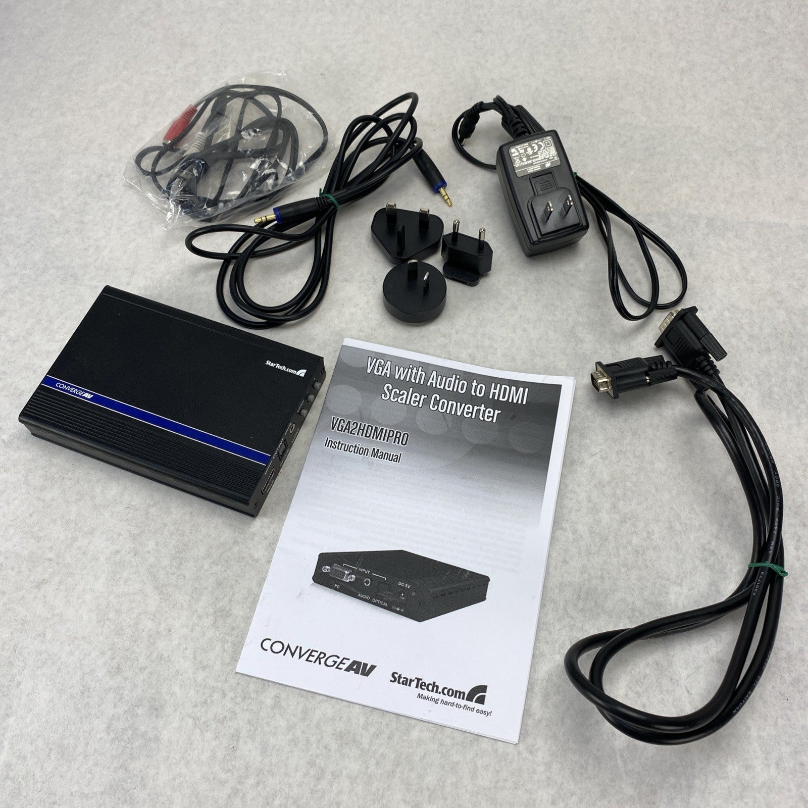 StarTech VGA2HDMIPRO ConvergeAV VGA To HDMI AV Converter/Scaler - With Cables 5