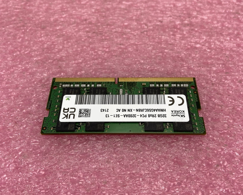 SK Hynix 32GB 2Rx8 PC4-3200AA-SE1-13 HMAAGS6CJR8N-XN NO AC