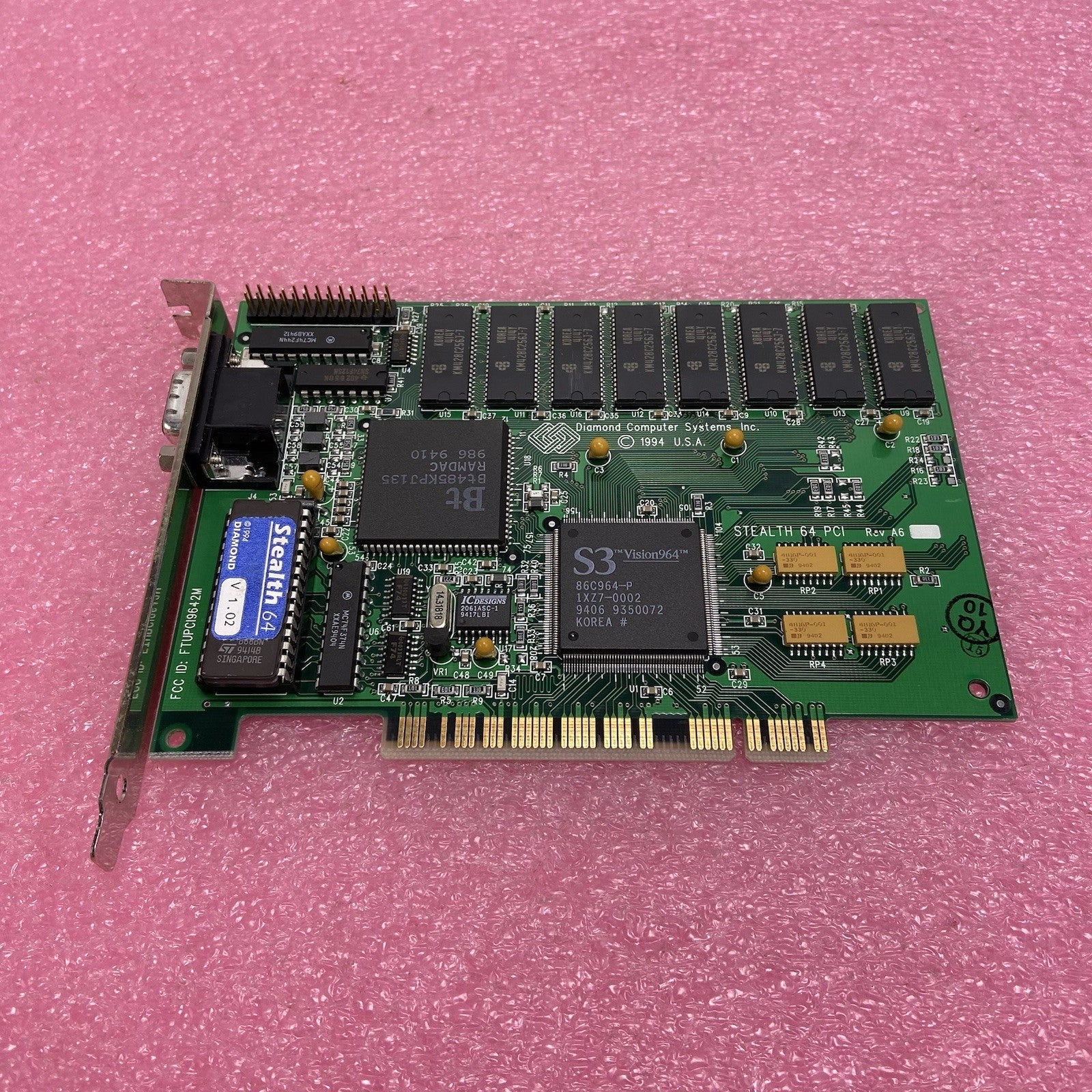 Diamond S3 Vision964 Stealth 64 PCI Graphics Card FTUPCI9642M4