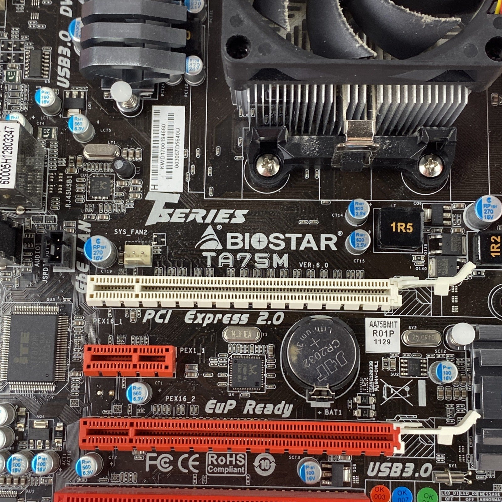 Biostat TA75M Motherboard AMD A8-3870 3.00 GHz 3GB RAM w/ Shield