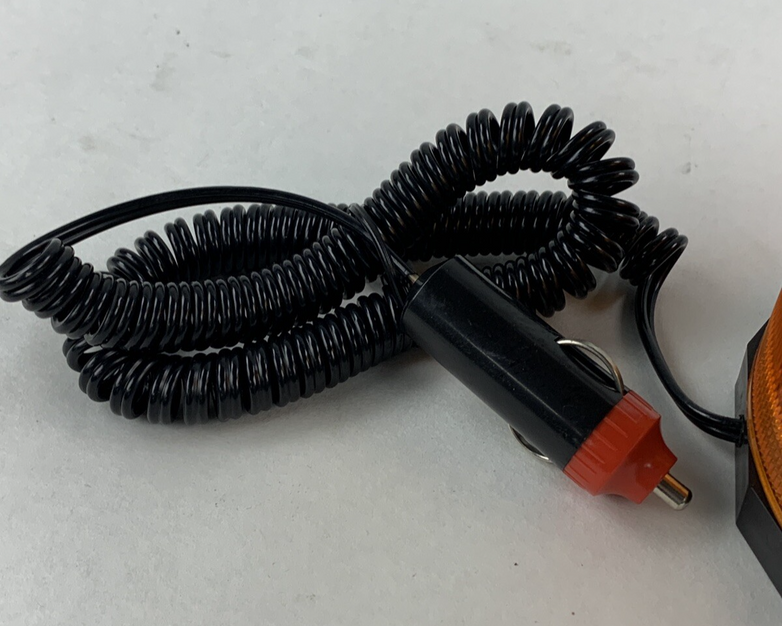 Grip 37280 Amber Economy Revolving Light Coiled Cord Plug Tested