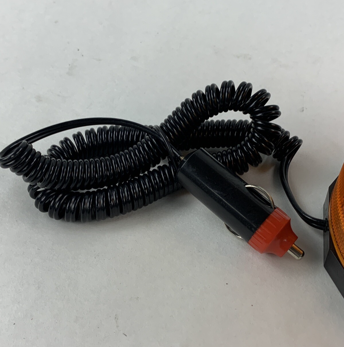 Grip 37280 Amber Economy Revolving Light Coiled Cord Plug Tested