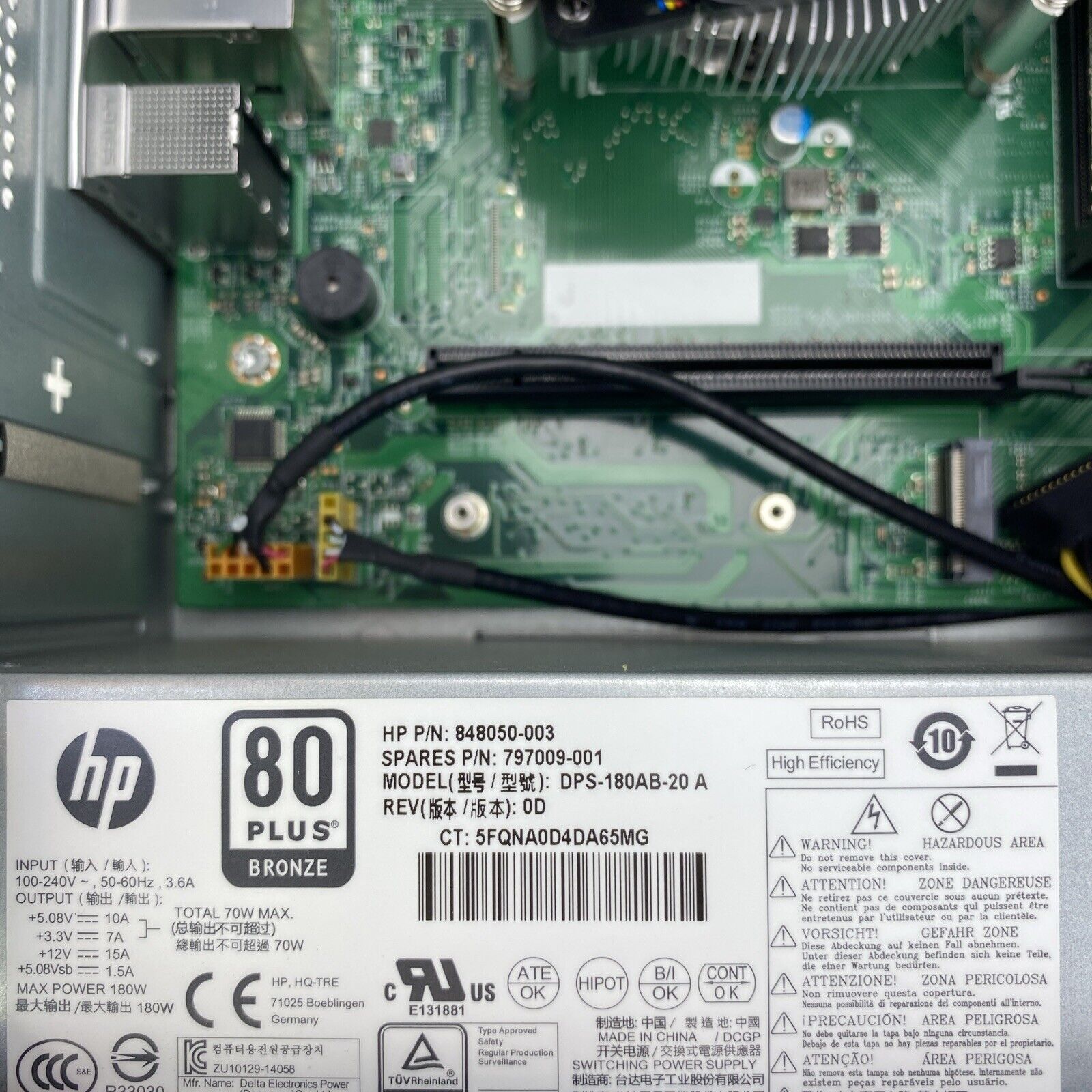 HP Slimline PC 270-p033w DT Intel Celeron G3930 2.90GHz 4GB RAM WiFi No HDD OS