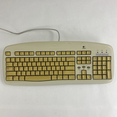 Logitech Y-SG13 PS/2 104-Key QWERTY Wired Membrane Keyboard