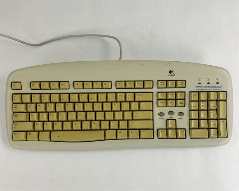 Logitech Y-SG13 PS/2 104-Key QWERTY Wired Membrane Keyboard