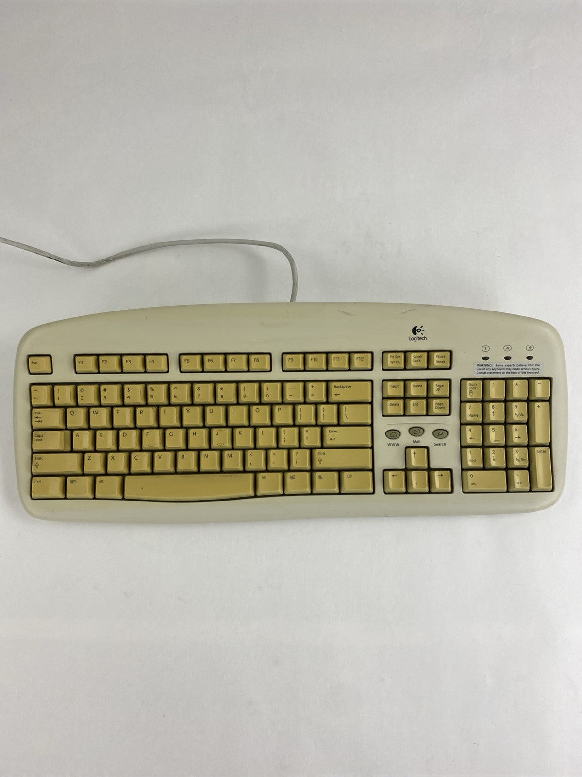 Logitech Y-SG13 PS/2 104-Key QWERTY Wired Membrane Keyboard1