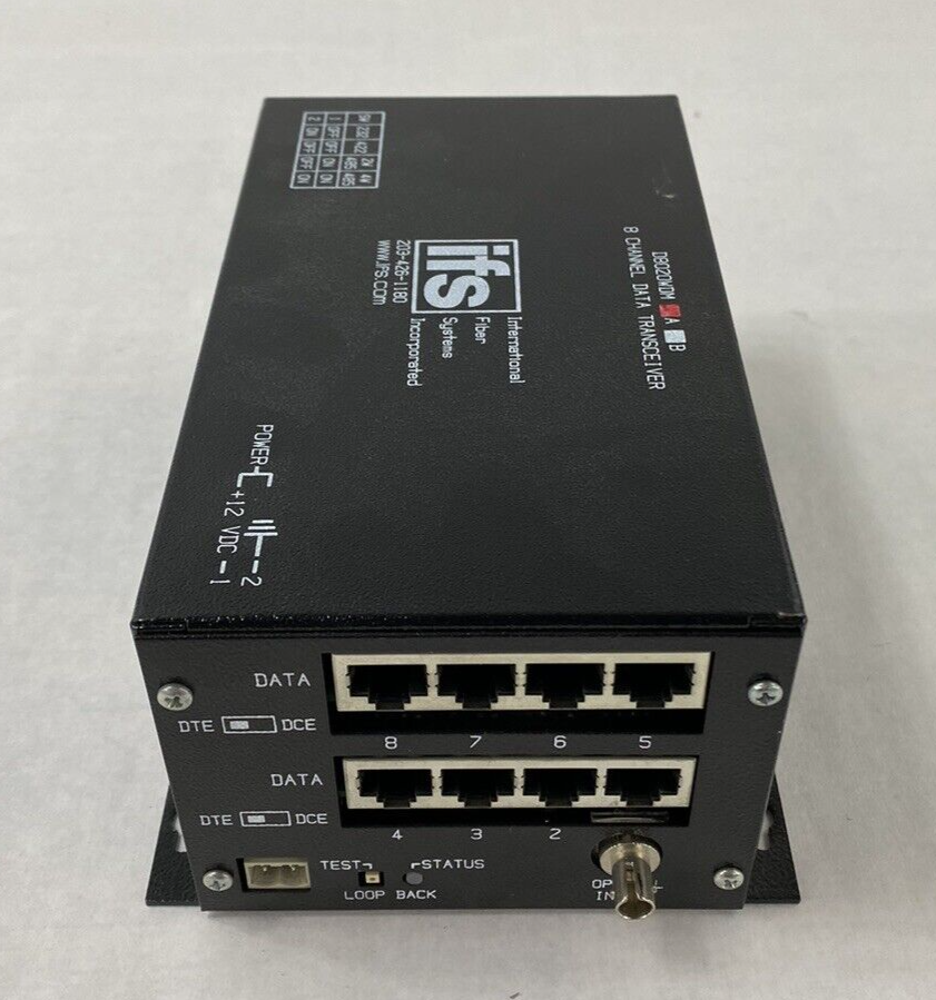 International Fiber Systems IFS D8020WDM 8 Channel Data Transceiver