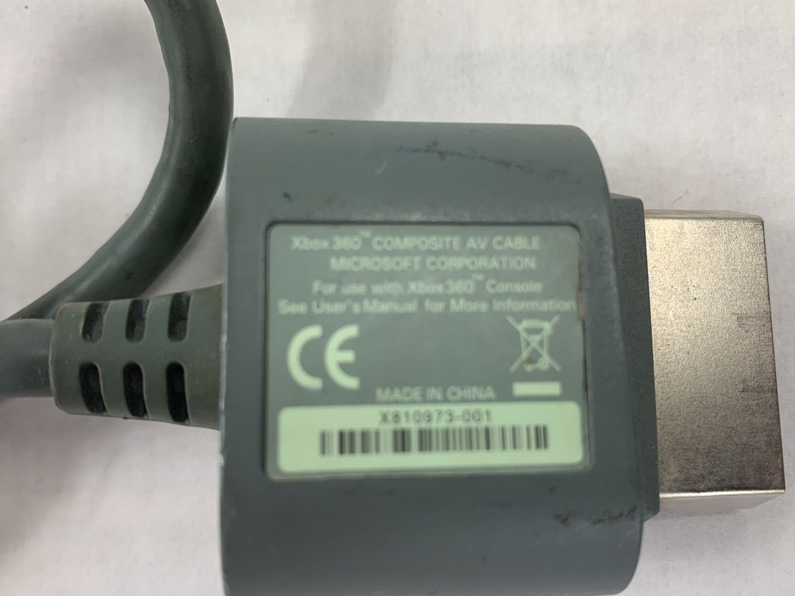 Microsoft XBOX 360 S Slim Composite AV Audio Video Cable